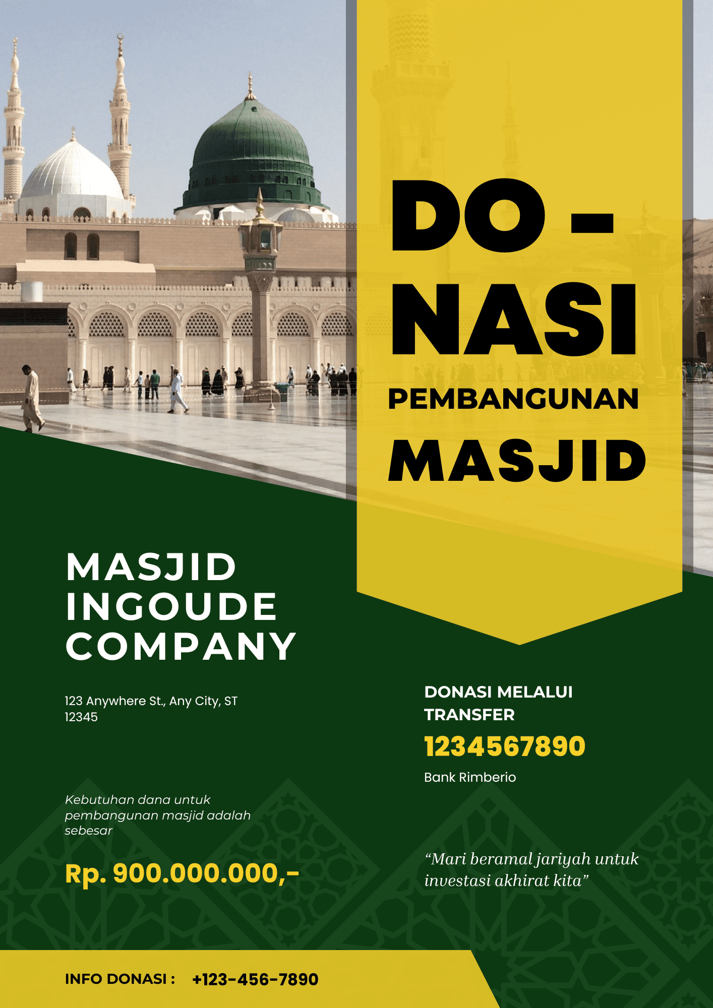 Pembangunan Masjid Mandangin Untuk Warga Desa Meranti